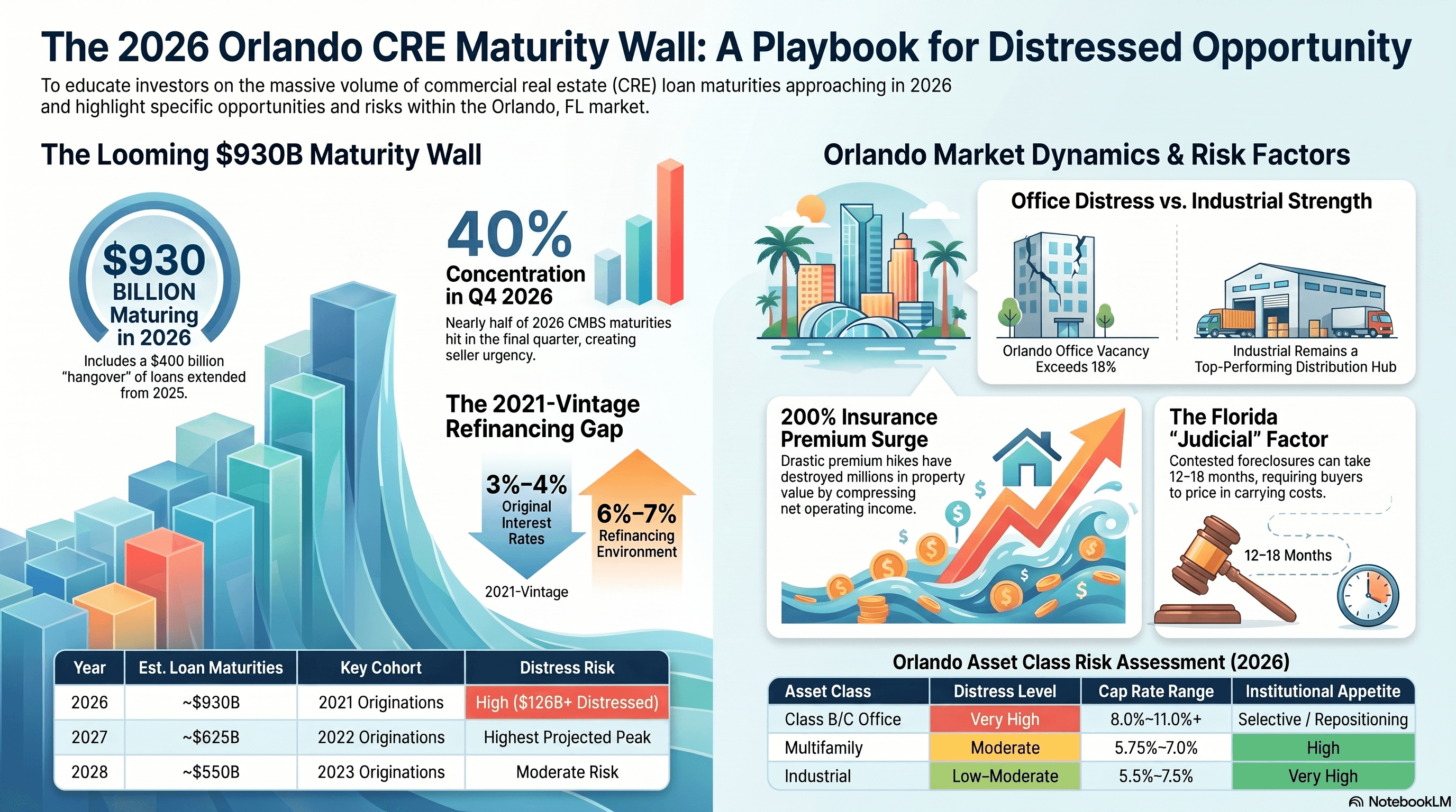 Orlando CRE Maturity Wall Playbook — institutional capital playbook for 2026–2028