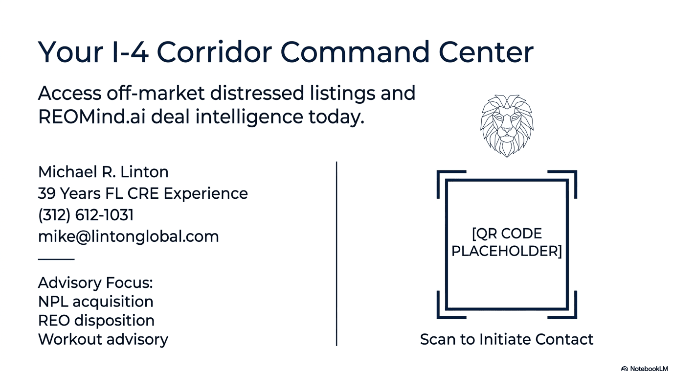 Your I-4 Corridor Command Center — scan to initiate contact