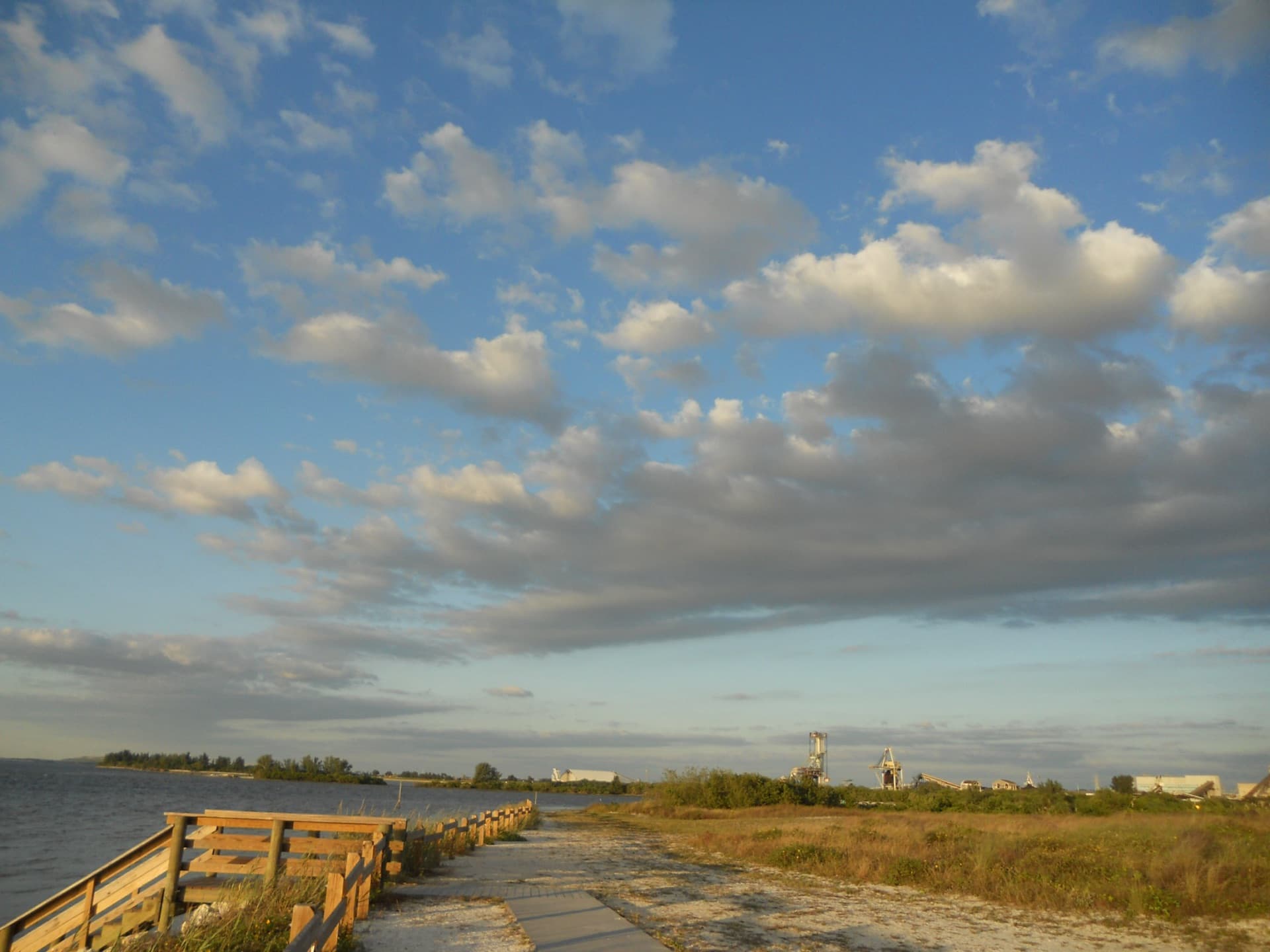 Bayfront walking path on Tampa Bay, Apollo Beach, Florida