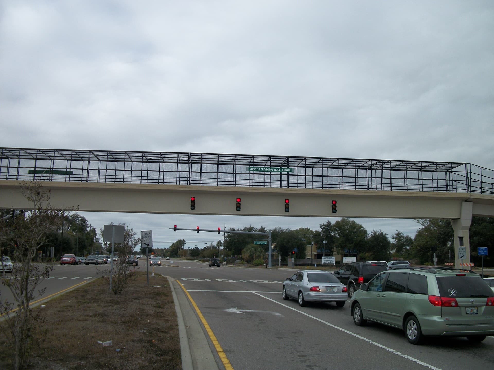 Upper Tampa Bay Trail bridge over Gunn Highway, Citrus Park, Florida