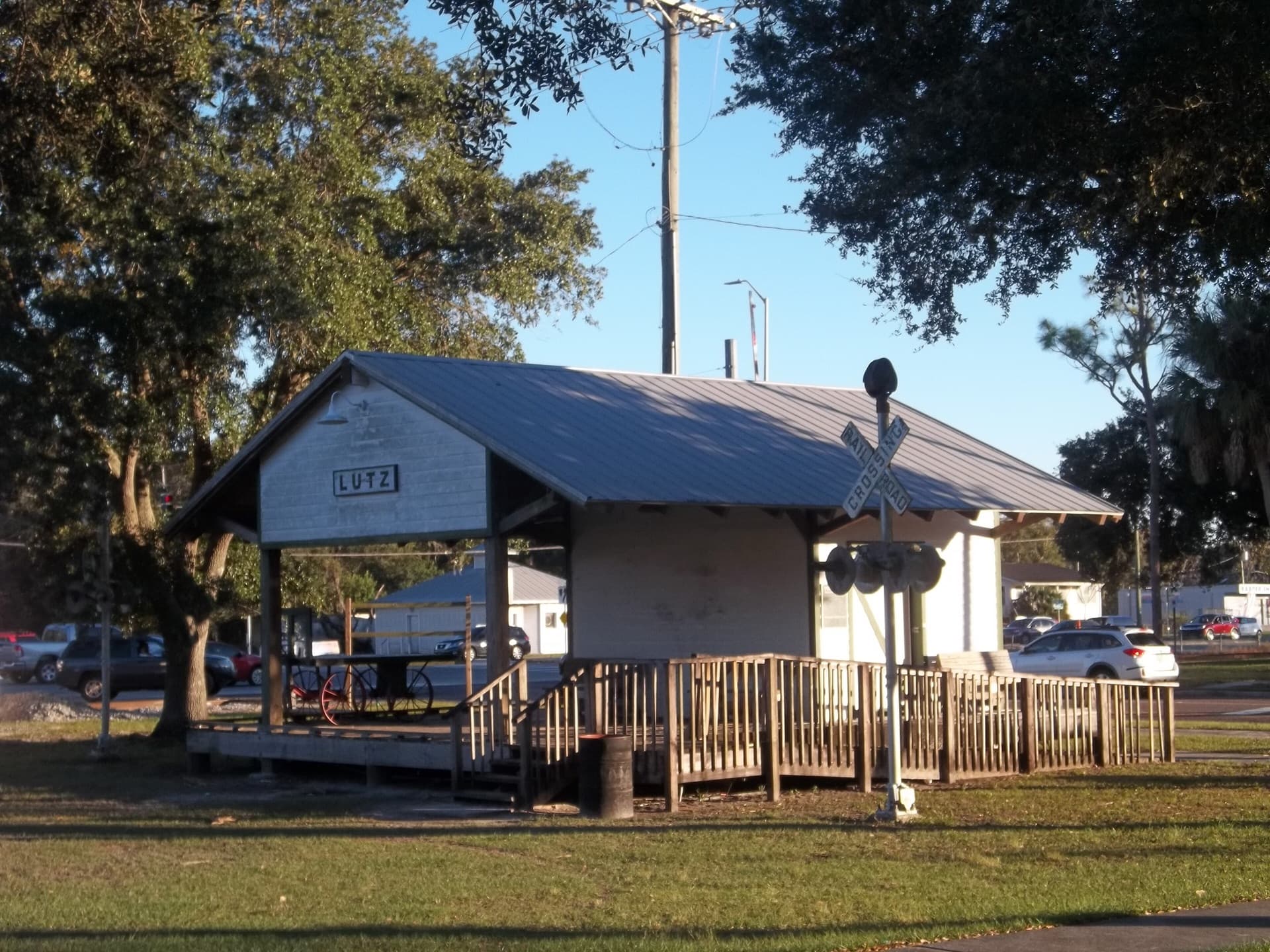Rebuilt railroad depot, Lutz, Florida