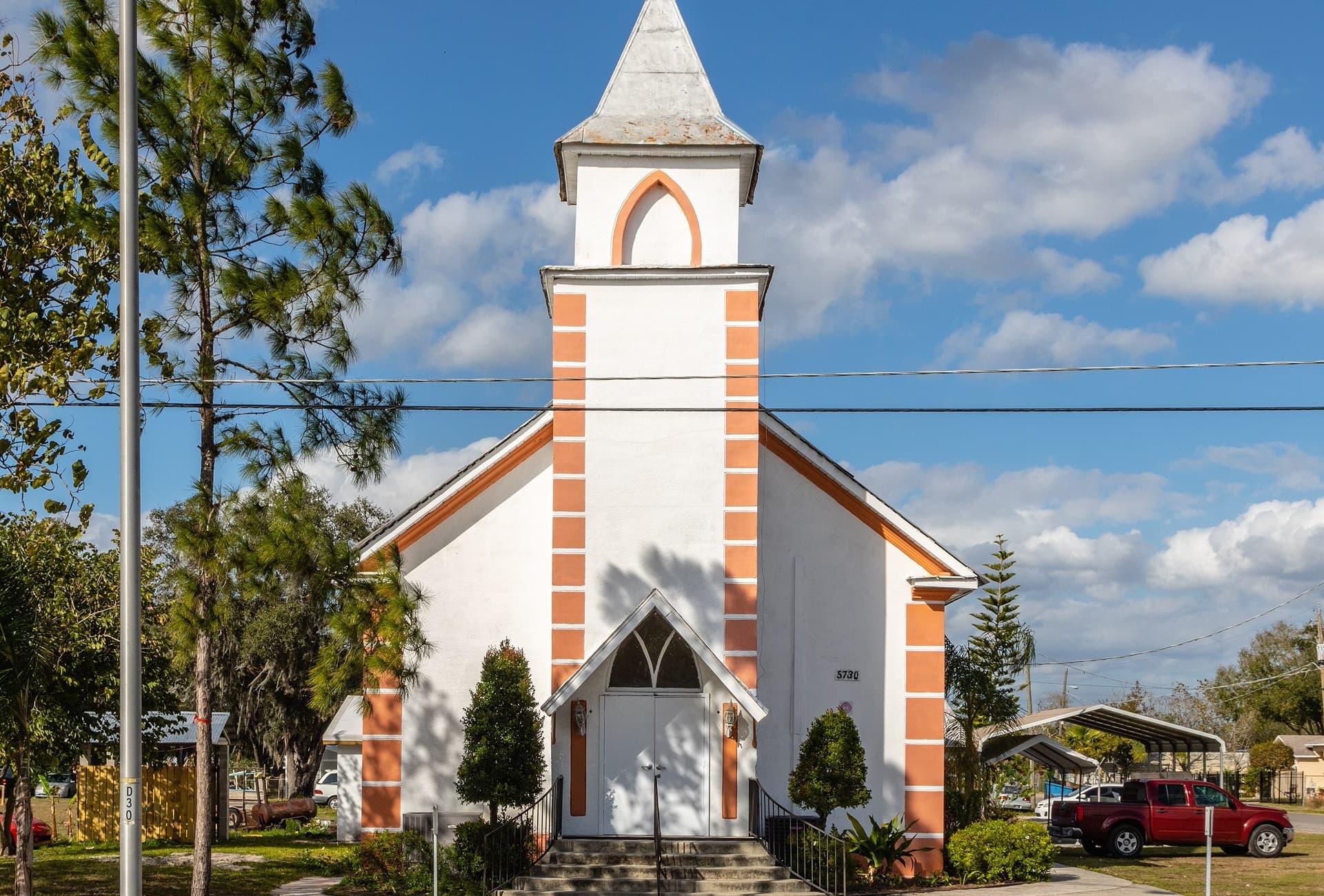 Historic church on 4th Street, Wimauma, Florida