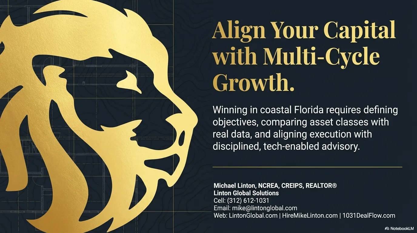 Align Your Capital with Multi-Cycle Growth. Michael Linton, NCREA, CREIPS, REALTOR. Linton Global Solutions. Contact: (312) 612-1031, mike@lintonglobal.com.