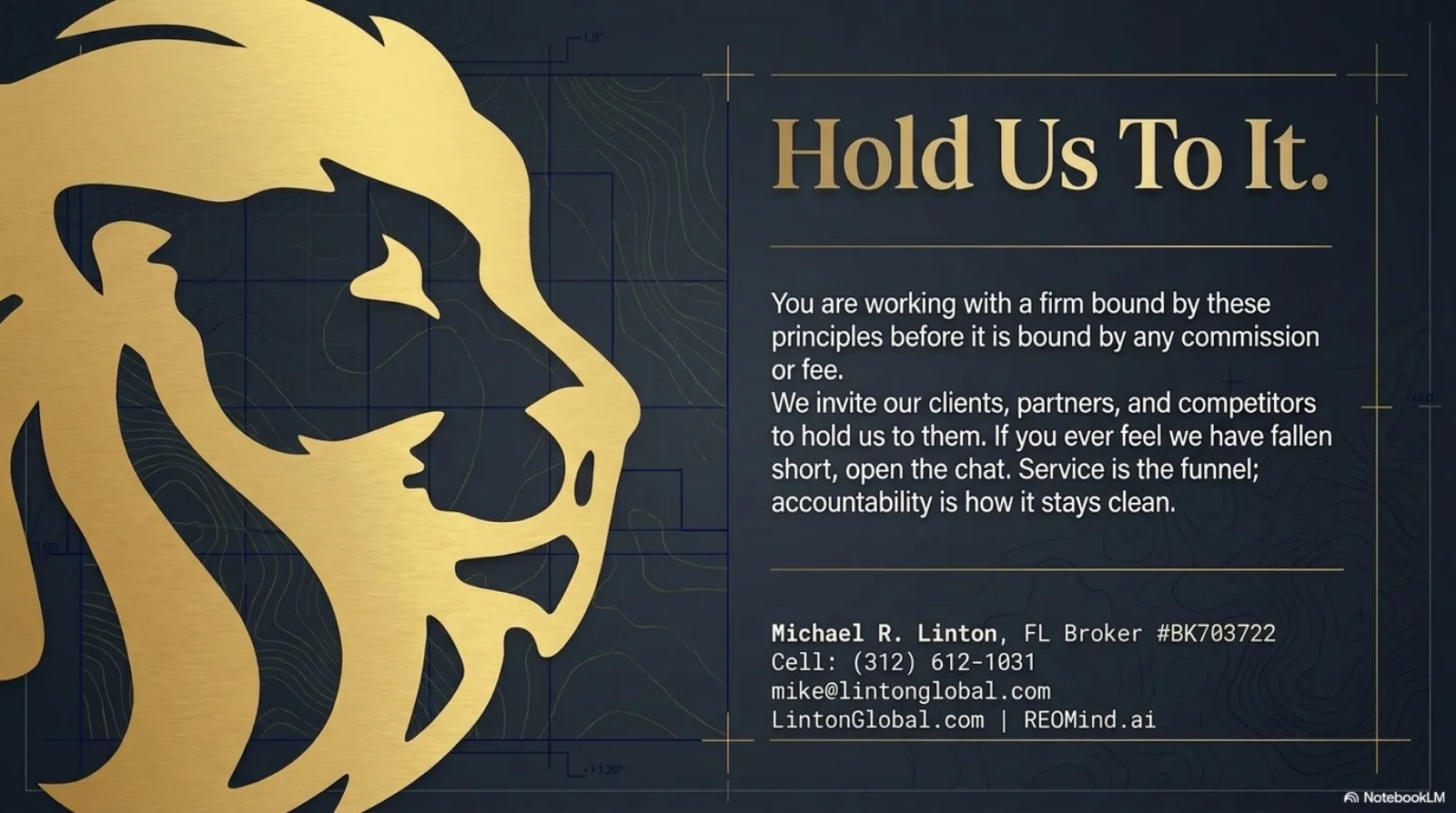 The Solomon Blueprint slide 9 — closing summary and engagement paths for banks, investors, and 1031 exchangers.