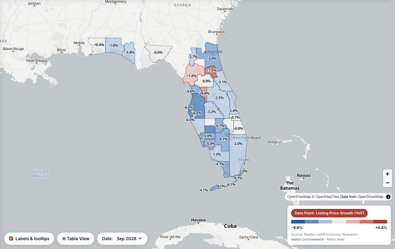 Florida Market Map: September 2026